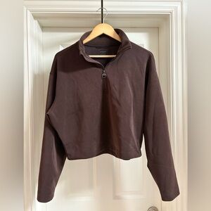 prAna Shea Soft Half Zip | L | Brown